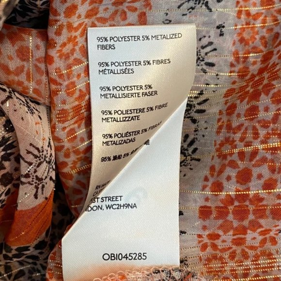 Free People Aliyah Printed Tunic Top V Neck - Picture 6 of 6